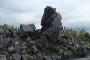 桜島の溶岩原